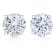 14K White Gold IGI Certified  1/2ctw Lab Grown Round-Cut Diamond Classic
Solitaire Stud Earrings