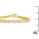 14K Yellow Gold 3.0ctw Round Cut Diamond Spiral Link Bracelet