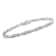 Sterling Silver 1.0ctw Diamond X-Link Tennis Bracelet