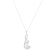 10K White Gold Espira 1/4ctw Round Cut Diamond Sparkling Spiral Pendant
w\chain(H-I, I1-I2)
