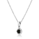 Sterling Silver 1/3ctw Black Diamond Solitaire 18" Pendant
w\chain(Black Color, I1-I2 Clarity)