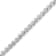 Sterling Silver 1.0 Cttw Round Miracle-Set Diamond 7" Tennis
Bracelet - 7.5"