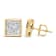 14K Yellow Gold 1.0 Cttw Princess Cut Diamond Composite Stud Earrings
with Screw Backs