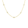 1.10ctw Diamond 14K Yellow Gold Station Necklace