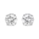 14K White Gold 1.0ctw AGS Certified Brilliant Round-Cut Solitaire
Diamond Push Back Stud Earrings