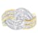 10K Two-Toned Gold Diamond Bypass Ring (1 cttw, H-I Color, SI1-SI2 Clarity)