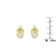 0.20ctw Round Brilliant-Cut Near Colorless Diamond Bezel-Set Stud 10K
Yellow Gold Earrings