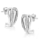 Sterling Silver Pave-Set Diamond Accent Horseshoe Hoop Earring (I-J
Color, I1-I2 Clarity)