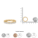 14K Yellow Gold 3.0ctw Princess-cut Diamond Eternity Band Ring