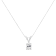 IGI Certified 10KT White Gold Diamond Oval Pendant w\chain(1/5ctw, H-I
Color, I1)