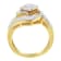 14K Yellow Gold 1.0ctw Mixed-Cut Diamond Round Floral Cluster Ring(H-I
Color, SI2-I1 Clarity)