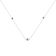 Sterling Silver Treated Blue Color Diamond Station Necklace (1/2 cttw,
Blue Color, I2-I3 Clarity)