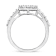 Sterling Silver 1.0ctw Brilliant-Cut Diamond Halo-Style Cluster Oval
Ring (I-J Color, I3 Clarity)