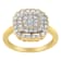 10K Yellow Gold Over Sterling Silver Diamond Cocktail Ring (3/4 Cttw,
J-K Color, I2-I3 Clarity)