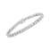 Sterling Silver 2.0ctw Brilliant-Cut Round Diamond Square Frame
Miracle-Set Tennis Bracelet