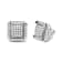 10K White Gold 1.0 Cttw Diamond  Composite with Halo Stud Earrings (H-I
Color, I1-I2 Clarity)