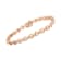 10K Rose Gold Over Sterling Silver 1/4ctw Diamond Miracle-Set Teardrop
Shaped 7” Link Bracelet