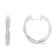 Sterling-Silver Diamond Hoop Earring 0.75ctw