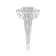 Sterling Silver 1.0ctw Round and Baguette Diamond Elongated Cocktail
Ring (H-I Color, I2-I3 Clarity)
