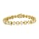 14K Yellow Gold 7.50ctw Princess and Baguette Diamond Modern Link Bracelet
