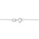 Diamond Accent Infinity Sterling Silver Pendant Necklace with 18" Chain