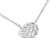 14K White Gold 1/4ctw Round Diamond Composite Teardrop Shape Necklace -
(G-H Color, SI2-I1 Clarity)