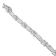 14K White Gold 2.0ctw Baguette-Cut Diamond X-Link Bracelet