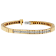 14K Yellow Gold 1.10ctw Princess-Cut Diamond Banded Bracelet