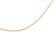 Solid 10K Gold 0.5mm Rope Chain Unisex Necklace - Size 16"