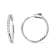 14K White Gold 3.00 Cttw Lab Grown Diamond Inside Out Hoop Earrings (F-G
Color, VS1-VS2 Clarity)