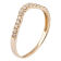 10k Yellow Gold Curved Diamond Wedding Band 1/5 cttw, H-I Color, I1-I2 Clarity