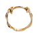 10K Yellow Gold Braided Diamond Huggie Hoop Earrings
