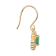 10K Yellow Gold Emerald and Diamond Halo Earrings