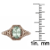 10k Yellow Gold Vintage Style Genuine Oval Prasiolite Filigree Ring
