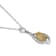 10k Yellow Gold Genuine Oval Citrine and Diamond Pendant With Chain