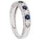 10k White Gold Sapphire and White Sapphire Vintage Style Anniversary
Wedding Band