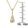 10k Yellow Gold Genuine Pear-Shape Prasiolite and Diamond Drop Pendant
With Chain