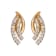10K Yellow Gold Diamond Earrings 1/6ctw
