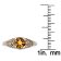 10k Yellow Gold Vintage Style Genuine Round Citrine Scroll Ring