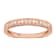 10k Rose Gold Vintage-Style Engraved Diamond Wedding Band 1/5 cttw, H-I, I1-I2