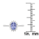 10k White Gold Oval Tanzanite and Halo Diamond Ring