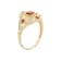 10k Yellow Gold Vintage Style Genuine Garnet and Diamond Ring