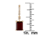 10K Yellow Gold Rectangular Octagonal Garnet and White Topaz Dangle Earrings