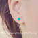 Sleeping Beauty Turquoise Stud Earrings in 14K Gold Filled