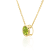 14K Gold 8mm Round 2 CTW Peridot Solitaire Floating Necklace, August
Birthstone Gift