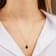 Pear Shape Black Onyx Solitaire Pendant Necklace in 14K Gold Filled