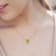 14K Gold 8mm Round 2 CTW Peridot Solitaire Floating Necklace, August
Birthstone Gift