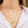 Peridot Circle Pendant Necklace in 14K Gold Filled or Sterling Silver