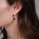 14K Solid Yellow Gold Lab Created Black Fire Opal Teardrop Earrings