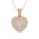 FINEROCK 1/2 Carat Diamond Heart Pendant in 14k Yellow Gold (Silver
Chain Included)